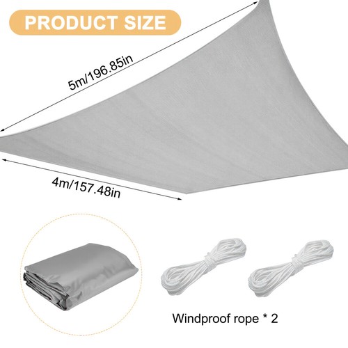 Voile d'ombrage voile de protection boutiques solaire protection UV diffuseur d'ombre toit ouvrant
