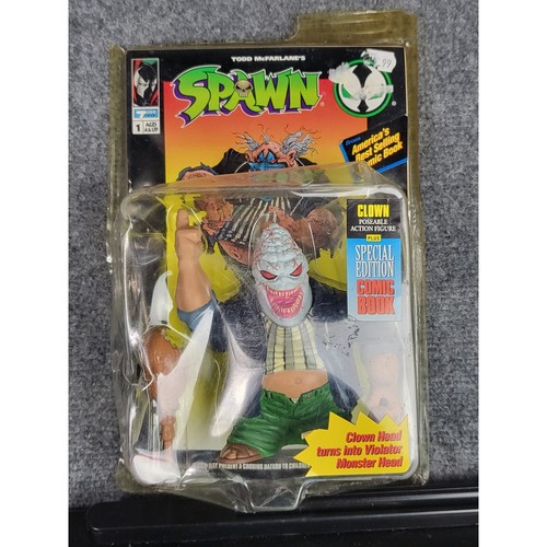 Vintage Spawn Ultra Action Figures Manga Curse Clown Special Edition Comic Book - Picture 4 of 10