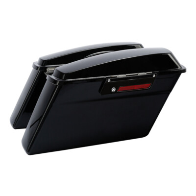 Black Hard Saddlebags Fit For Harley Touring Electra Glide Road King 1994-2013