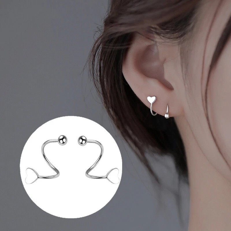 Twisted lip ring sale