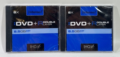 2 Intenso Double Layer DVD + R 8,5 GB 240 Min. DVD+R Rohling Leer Medium Neu HL1