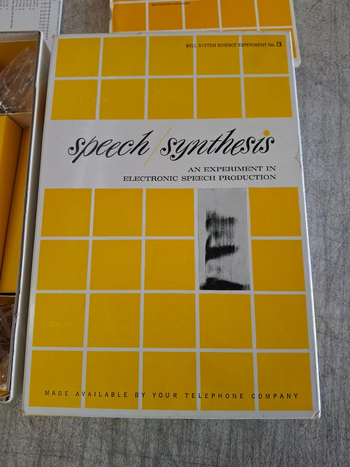 Bell System Speech Synthesis Science Experiment No. 3 Electronic Vintage NEW - Image 3 of 4