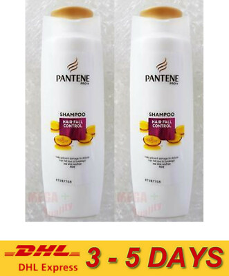 2 x PANTENE Pro-v HAIR FALL CONTROL SHAMPOO Reduce Hair Fall due Breakage 120ml