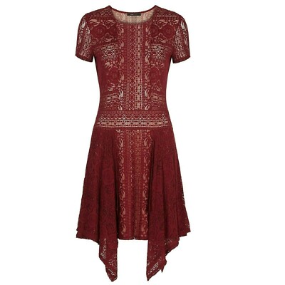 slim fit dress slacks BCBGMAXAZRIA Christel Floral Lace Gown – Runway Catalog main image 1