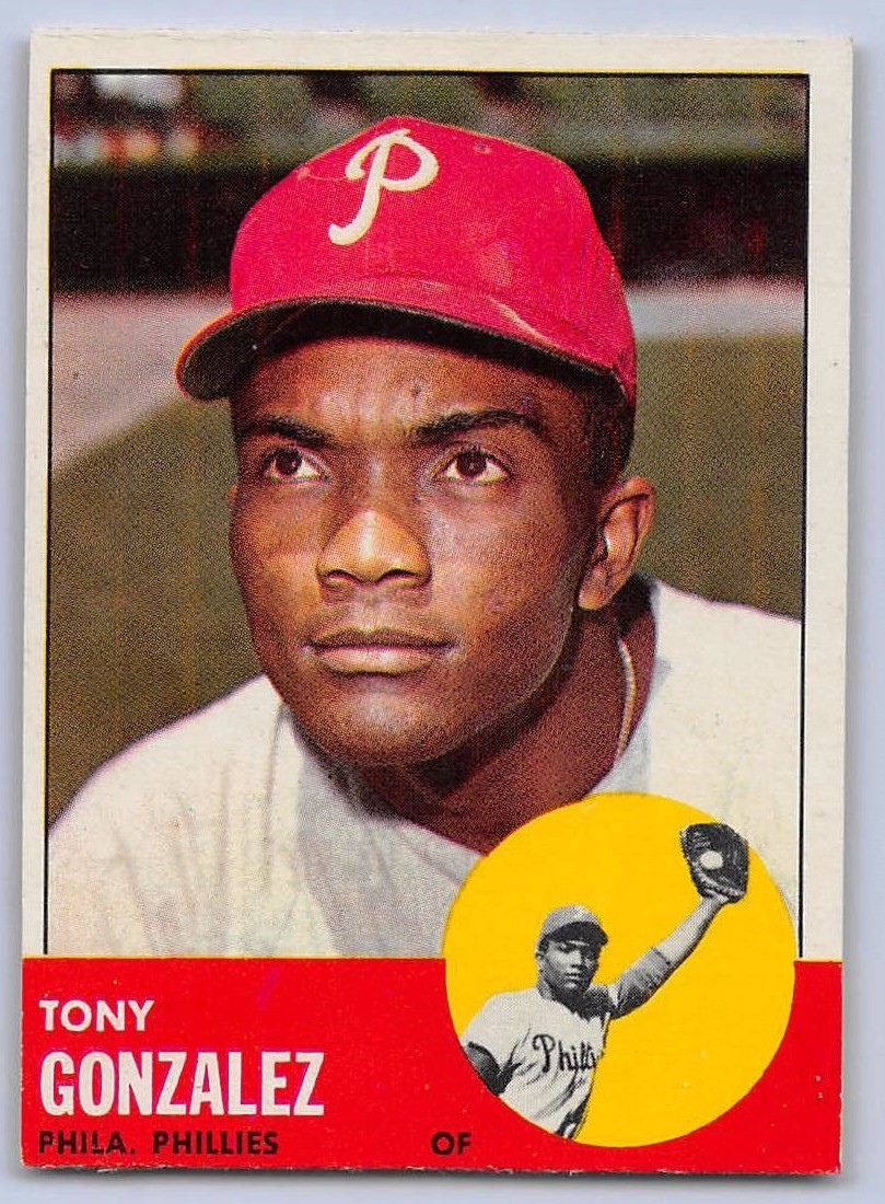 1963 TONY GONZALEZ - Topps Baseball Card # 32 - PHILADELPHIA
