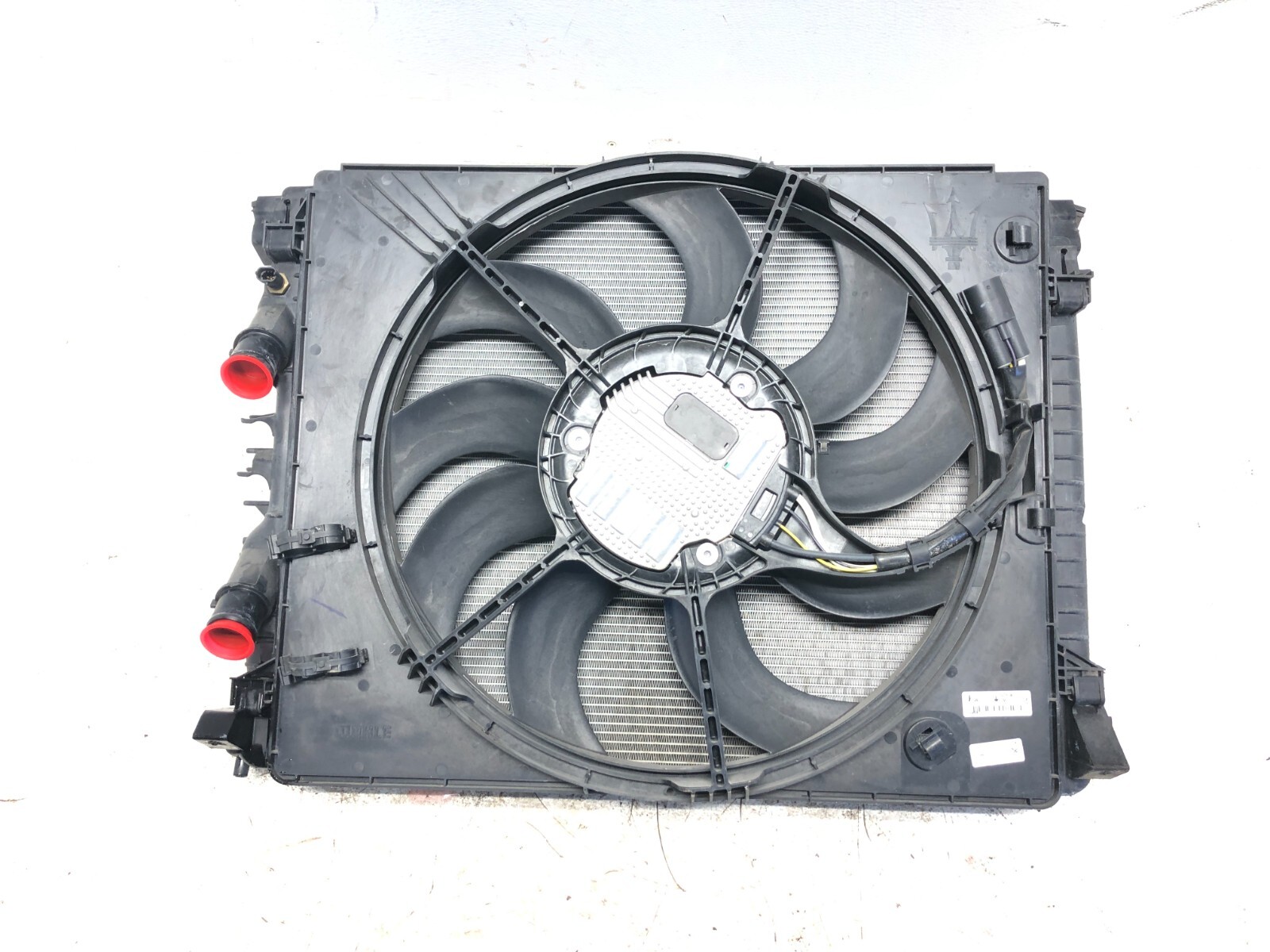 2017-2020 MASERATI LEVANTE 3.0L RADIATOR CONDENSER COOLING FAN ASSEMBLY OEM.