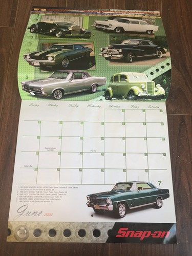 2000 Snap Shots Snap On Tools Calendario - Imagen 10 de 12