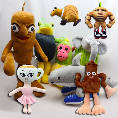 Tung Tung Sahur Italian Brainrot Frog Elephant Plush&Tralalero Tralala Doll Toy - Bild 5 von 58