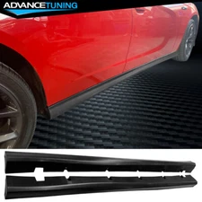 Fits 11-23 Dodge Charger SRT Style Side Skirts Extension Rocker Panels Unpainted