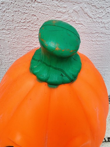 Vintage Halloween Pumpkin Jack -O- Lantern Blow Mold Large 20" NO LIGHT/PLUG - Picture 7 of 7