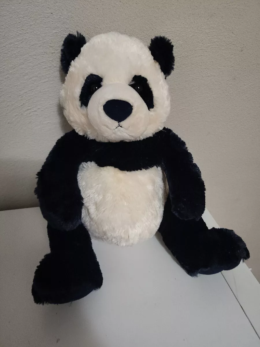 Gund Panda Bear Plush Toy Stuffed Animal Zi Bo Black Cream 13
