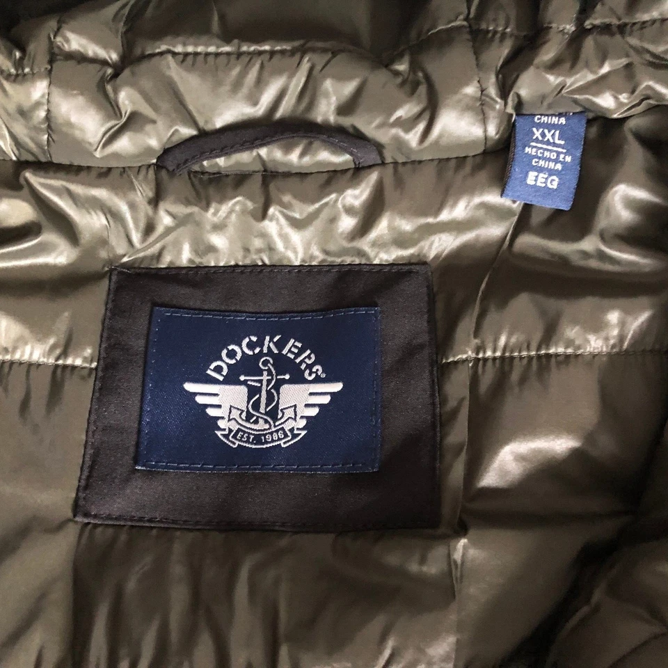 Men's Dockers Softshell Performance Hooded Bomber Jacket in Black Size XXL - NEW - Image 4 of 4