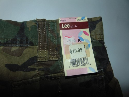 LEE GIRLS ARMY Camo Shorts Green BOYS Kids Sz 12 R 12R Tags $28 SURE2Fit NWT NEW - Picture 5 of 5