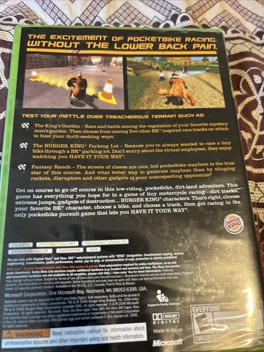 Microsoft Xbox 360 Burger King - Pocket Bike Race Video Game Racing Simulation - Picture 2 of 2