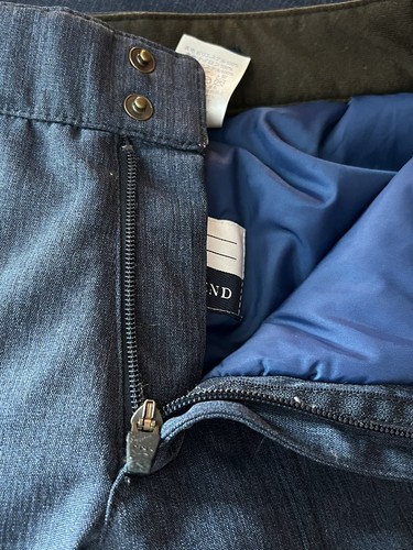 Pantaloni da neve blu Lands End gioventù taglia 12 inverno sci snowboard tasche isolate - Foto 17 di 19
