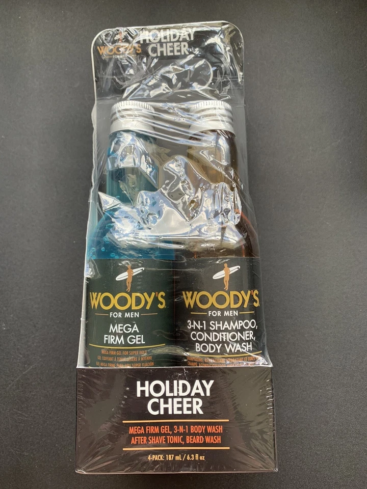 Juego de 4 piezas Woodys For Men Holiday Cheer + baraja de cartas Woody's Foto 2 de 3