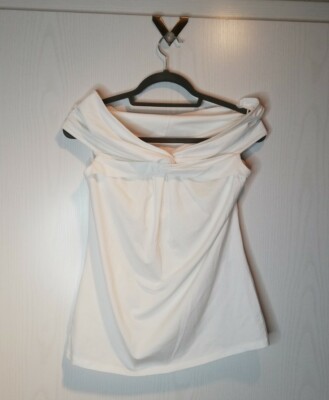 MAX MARA weißes off shoulder Top CANDELA Gr. L NWT 