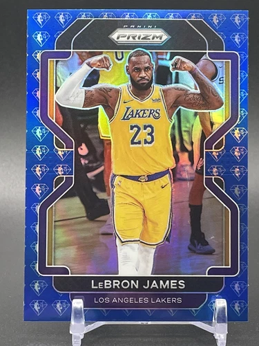 2021-22 Prizm 75th Anniversary Diamond BLUE LEBRON JAMES