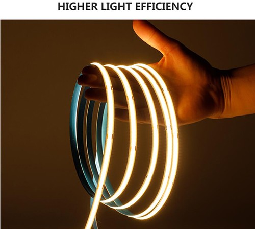 COB LED Strip 320 LEDs High Density Flexible COB LED Lights DC12V 24V RA80 10mm - Picture 5 of 26
