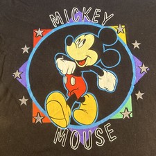 Vintage 90s Disney Mickey Unlimited T Shirt Black Made in USA Size 3XL Single