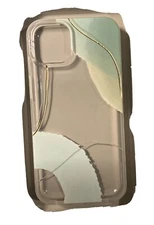 Cell phone case iphone 13 Green And Gold Phone Case By Heyday Apple