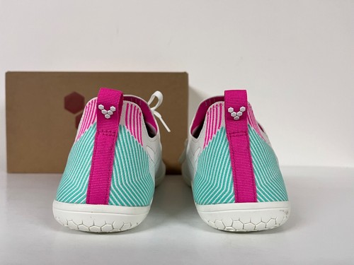 Vivobarefoot Primus Lite Knit Blue Tint Pink White Multicolor Minimalist Shoe - Picture 8 of 14