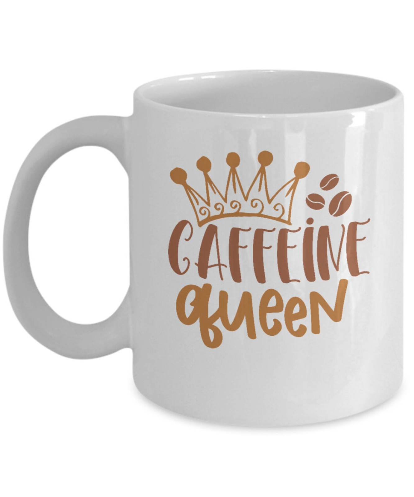 Caffeine Queen Novelty Coffee Mug for Coffee Lovers Ceramic Gift Cup