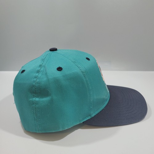 Vintage Miami Dolphins Hat Snapback Mens Blue Plain Logo NFL Football Cap - Picture 3 of 8
