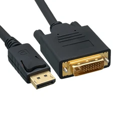 3ft  DisplayPort Male to DVI Male Connect PC to a monitor with DVI  10H1-61103