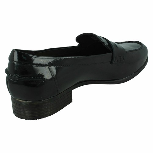 Mujer Clarks 'Hamble Mocasín' Negro o Marrón Piel Elegante sin Cordones Zapatos - Imagen 10 de 13