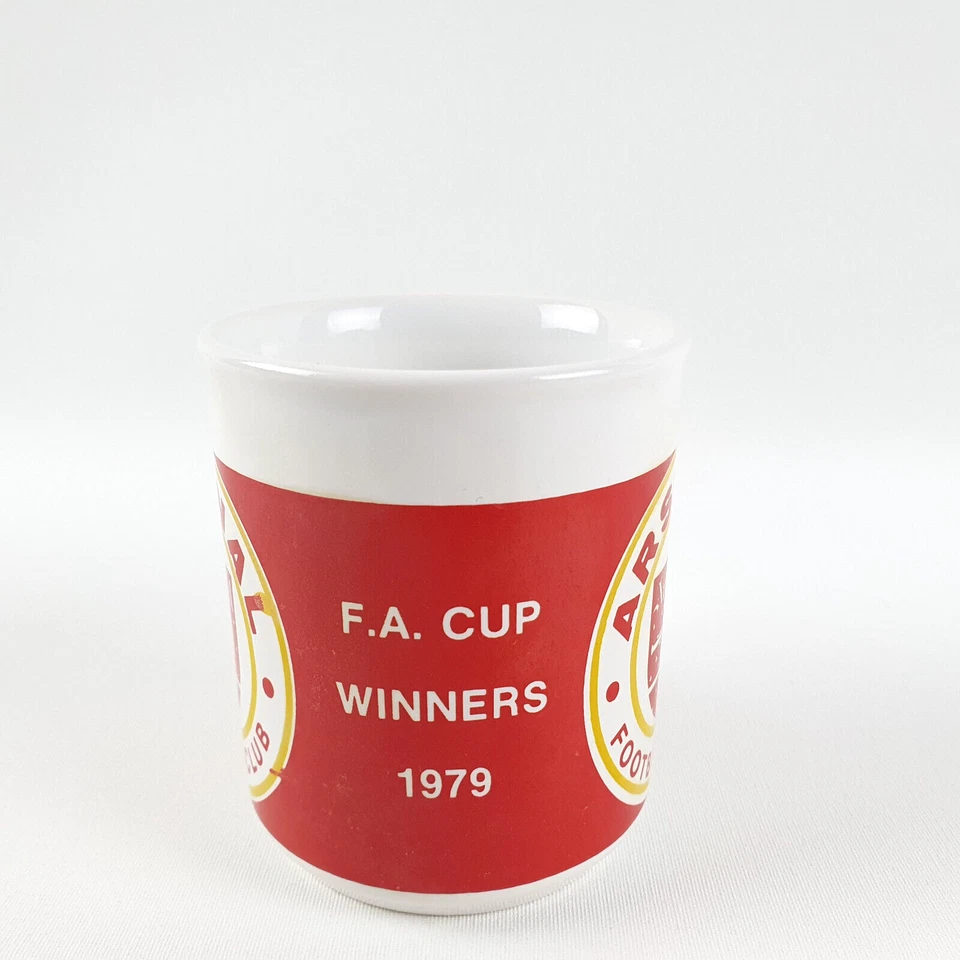 Arsenal FC Football Coffee Mug 1979 FA Cup Winners Ceramic Tea Cup Vintage 1980s - Image 2 of 4