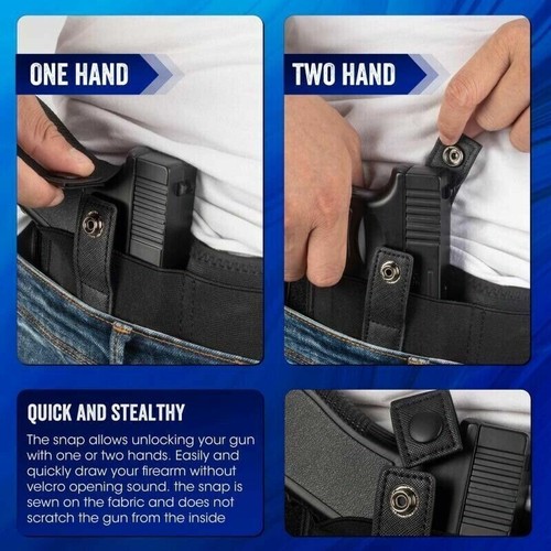 Invisible Elastic Belly Band Waist Pistol Gun Holster Belt Girdle men Women XL - Picture 7 of 12