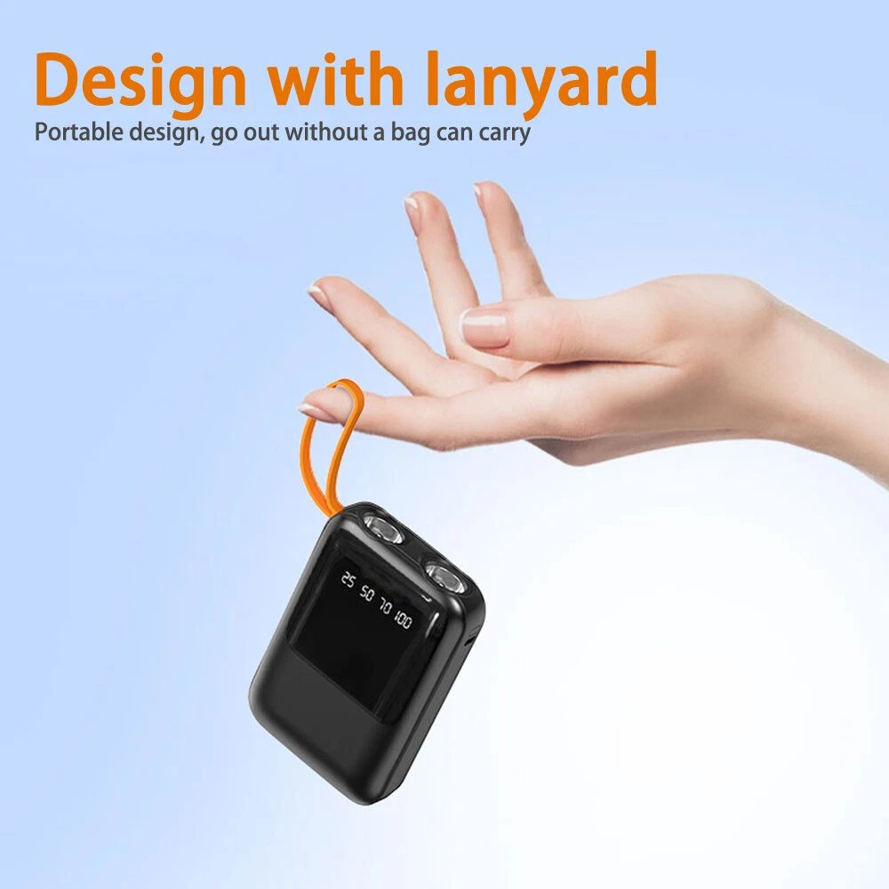3*18650 DIY Power Bank Case with LED Display & Charging Cable  