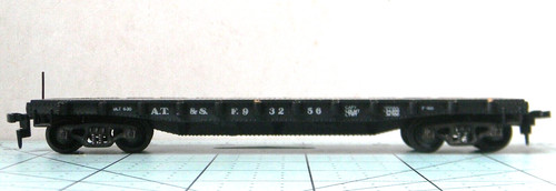 Mantua 40' Flatcar ~ SANTA FE ~ Diecast Sprung Trucks Rd# ATSF 93256 - HO | Zustand: Used