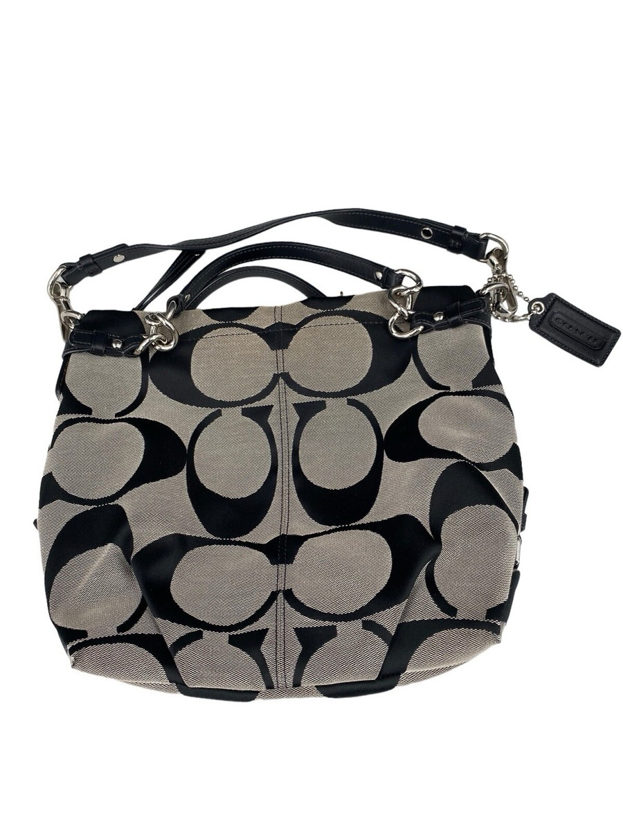 Coach Signature Brooke Shoulder Handbag Purse 14473M Black Coach Signature Brooke Shoulder Handbag Purse 14473M Black