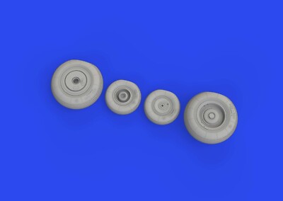 EDUARD 1/48 Aircraft- Mi8MT Wheels for TSM Mask & Resin EDU648868