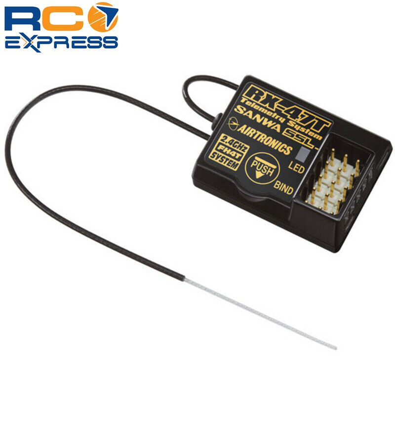 かわいい! Telemetry Rx-47t 4-Channel Sanwa Receiver eBay | SNW107A41156A 受信機