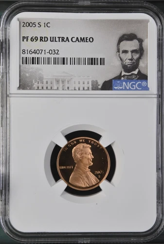 2005 S Lincoln Memorial Cent 1C NGC PF 69 RD Ultra Cameo Portrait Label