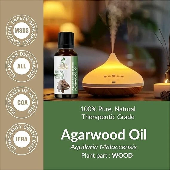 Agarwood Oud Oil 100% Pure Natural Undiluted Uncut Essential 5ML TO 1000ML - Image 3 of 4