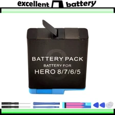For Gopro Hero 5/6/7/8 Battery for Gopro 8 Black Sports Action Camera Battery