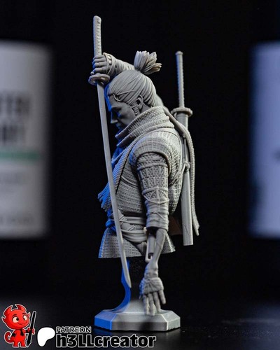 Wolfsbüste - Sekiro: Shadows Die Twice - 3D Printed Resin Miniature - unbemalt - Bild 5 von 7