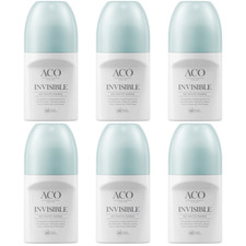ACO Deo Invisible Antiperspirant 6 x 50 ml Made in Sweden