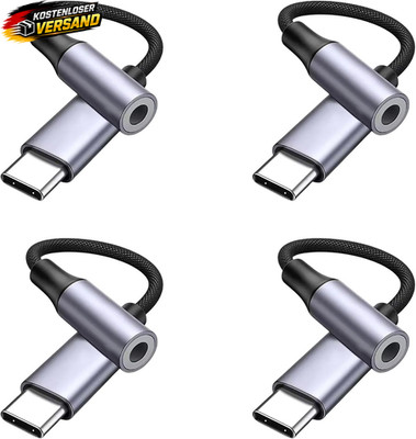 4PCS Adapter USB C Auf Klinke 3.5MM Kopfhörer Audio Adapter, USB C Jack AUX Adap