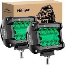 Nilight 4 Inch LED Light Pods Triple Row 2PCS 60W 9kinds Flood Spot Combo Lights