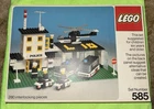 Vintage NEW UNBUILT 1976 LEGO Police Headquarters #585 COMPLETE WITH MANUALS
