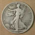 50c 1921-D Liberty Walking Half Dollar G-VG Key Date * AvenueCoin