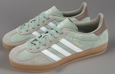 Size 11 Men s - Adidas Gazelle Indoor Silver Green New No Box JI3526