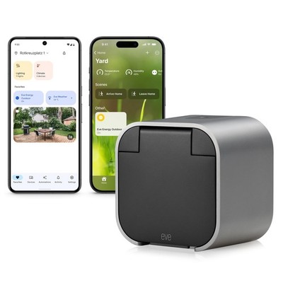 Eve Energy Outdoor Matter 20ECM8301 Intelligente Außensteckdose IP44