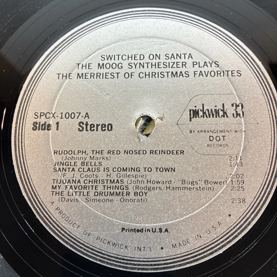 Switched On Santa* By: Sy Mann Vinyl LP 1969 VG+ Rare Pressing Read Description Foto 4 de 4