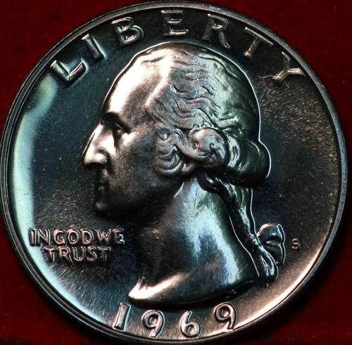 1969-S Washington Quarter Proof — photo from another recent sale